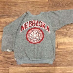 Vintage Nebraska Huskers Raglan Sweatshirt